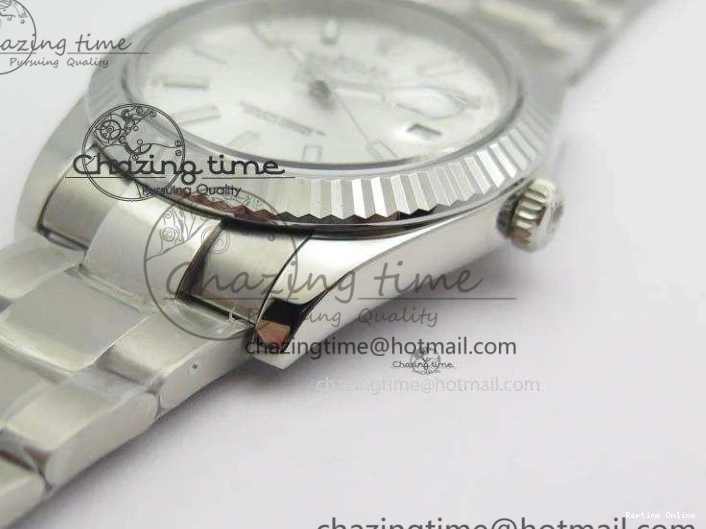 0406 EasyCare DateJust 41mm 126334 Noob 1:1 Best Edition Fluted Bezel Silver Dial On SS Oyster Bracelet A 3588